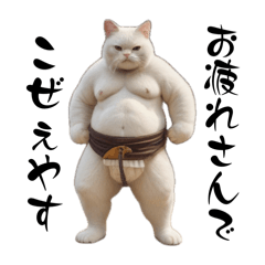 [LINEスタンプ] 猫ファイターと猫力士