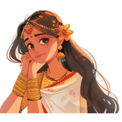 [LINEスタンプ] Girls from India 2の画像（メイン）