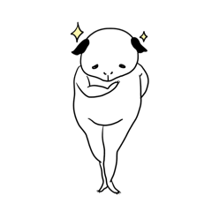 [LINEスタンプ] 長いルモットちゃん