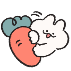 [LINEスタンプ] 文字なし うさぎときどきにんじん6