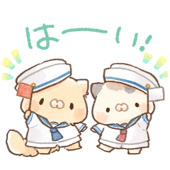 [LINEスタンプ] となりのにゃんこ summer2024