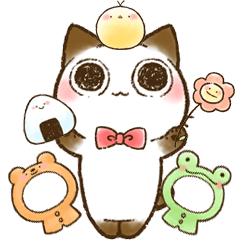 [LINEスタンプ] ちょこさん。～着せかえ猫～写真にも♪