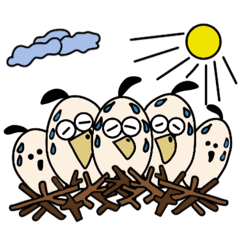 [LINEスタンプ] オホビ鳥の生活3