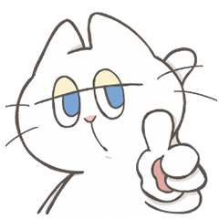 [LINEスタンプ] しろねこの日常（酒多め）