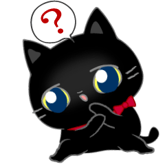 [LINEスタンプ] 便利！アレンジしやすい☆黒猫ちゃん☆再販