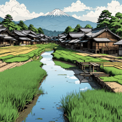 [LINEスタンプ] 田園風景の画像（メイン）