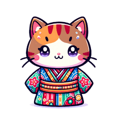 [LINEスタンプ] Muuの着物姿の子猫たち