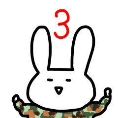 [LINEスタンプ] うさぎのうさぎ3