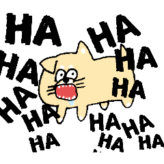 [LINEスタンプ] ビビりな番犬くん