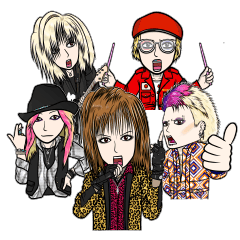 [LINEスタンプ] THE DEAD P☆P STARS -No words-