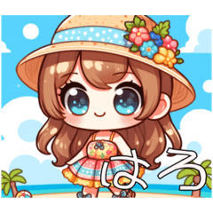 [LINEスタンプ] 【マリスタ】AI夏のアイドル