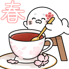 [LINEスタンプ] アザラシおはなちゃんと春