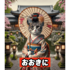 [LINEスタンプ] 舞妓にゃん
