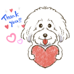 [LINEスタンプ] My Dog Stickers-Leo＆Riku-