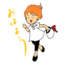 [LINEスタンプ] シンプルコーデのかれんちゃん