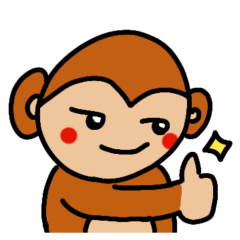 [LINEスタンプ] おさるのもゆちゃん4