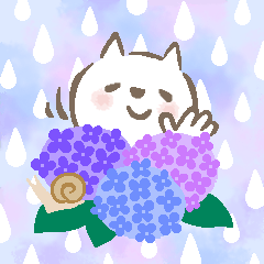 [LINEスタンプ] 猫さん。梅雨・初夏のやさしいメッセージ