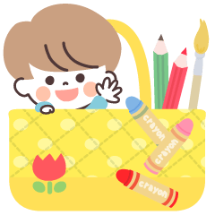 [LINEスタンプ] モノトーンmushくん・園児