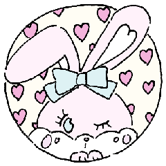 [LINEスタンプ] うさぎのlily