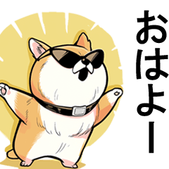 [LINEスタンプ] サングラス柴犬