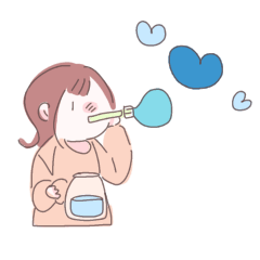 [LINEスタンプ] のんびりとした女の子の優しいスタンプ