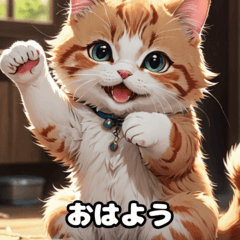 [LINEスタンプ] かわいい猫のスタンプ4