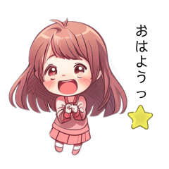 [LINEスタンプ] ふわふわ女の子の可愛いスタンプ