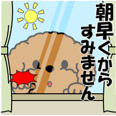 [LINEスタンプ] 動く！トイプーの「敬語」