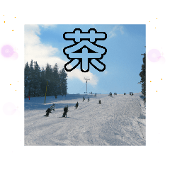 [LINEスタンプ] 天竜人萬華区の買い物 北海道の雪スキー場