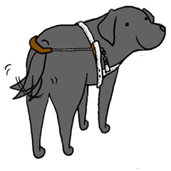 [LINEスタンプ] 盲導犬1