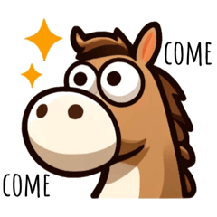 [LINEスタンプ] Horse Expressions