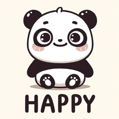 [LINEスタンプ] ゆるくてかわいいパンダキャラクター