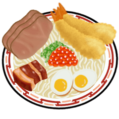 [LINEスタンプ] え？ラーメン！？