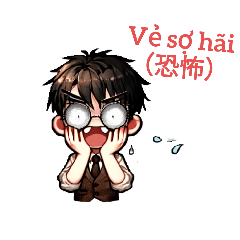 [LINEスタンプ] Tiếng Nhật và ベトナム語3@CHII