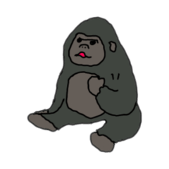 [LINEスタンプ] ニシローランドゴリラくん