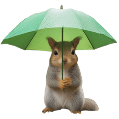 [LINEスタンプ] 傘を持つ動物たち