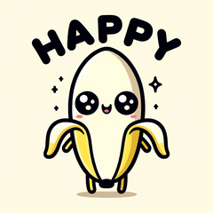 [LINEスタンプ] かわいいバナナキャラクターの画像（メイン）