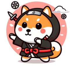 [LINEスタンプ] 柴犬忍者～ゆるまる 挨拶集