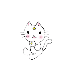 [LINEスタンプ] 星ねこ普通に使えるかわいい