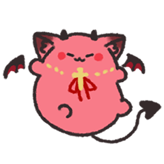 [LINEスタンプ] 悪魔のこねこ にゃんべるさん