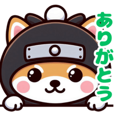 [LINEスタンプ] 柴犬忍者～ゆるまる 挨拶集3