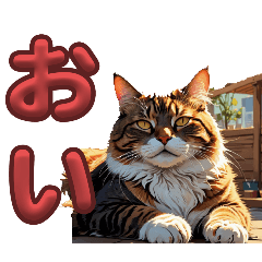 [LINEスタンプ] ねこねこストレートスタンプ