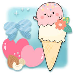 [LINEスタンプ] かわいい♡アイスクリーム