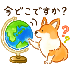 [LINEスタンプ] ずっと使える☆元気いっぱい！コーギー