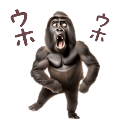 [LINEスタンプ] 踊る！ダンスゴリラの画像（メイン）