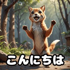 [LINEスタンプ] かわいい動物たちの仕草スタンプ