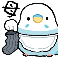 [LINEスタンプ] おらの動物園75-1母★セキセイインコ