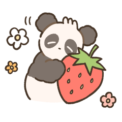 [LINEスタンプ] 春のふわこぱんだ