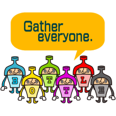 [LINEスタンプ] Bottles Stamp.