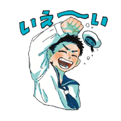 [LINEスタンプ] 元気な水兵さんスタンプ